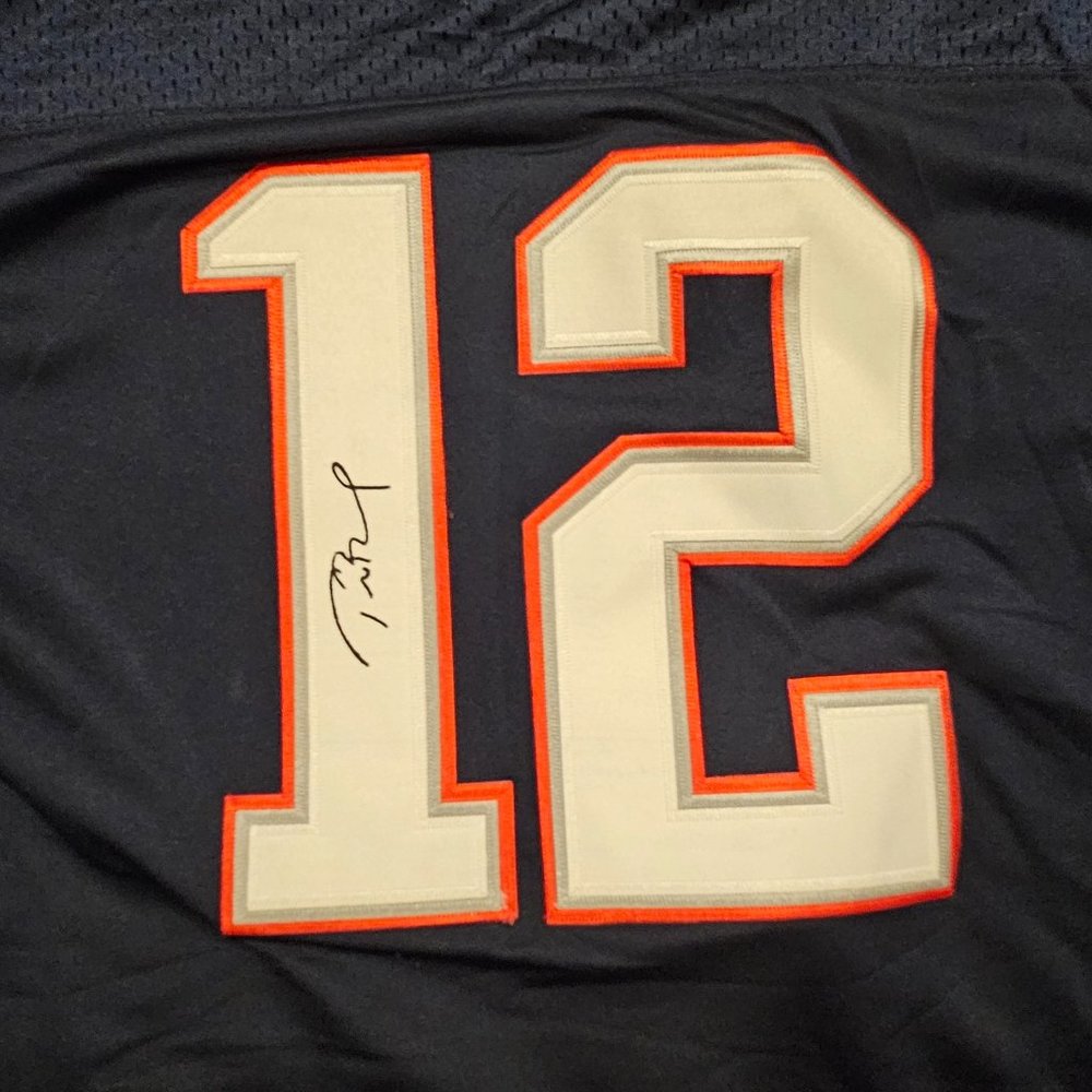 Tom Brady Patriots SB‎ 49 XLIX Jersey XXL - Screen Printed Signature Replica - Picture 2 of 6